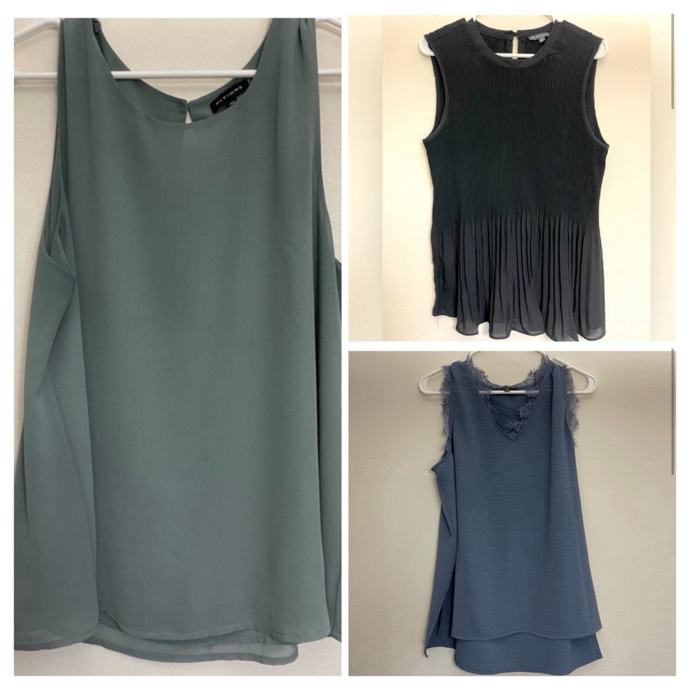 L/XL Professional Tops Bundle 3 Blouses